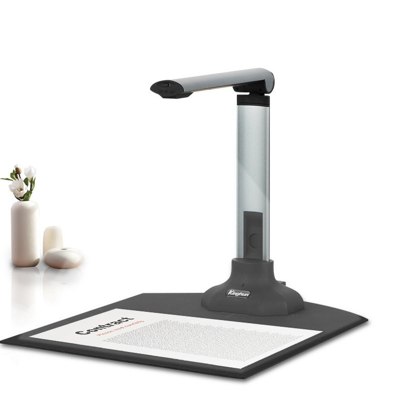 

12MP USB Document Camera for Teachers Laptop A3/A4 Size Portable Book Document Scanner with Extension Stand OCR Zoom Paint Tool