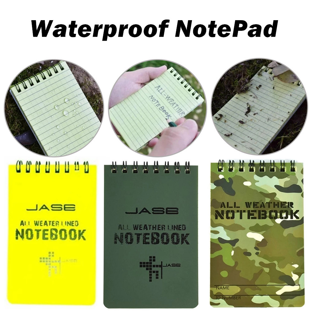 

Waterproof Notebook Military Tactical Note Book Mini Pocket Notebook All Weather Notepad Outdoors Camping To Do List Planner