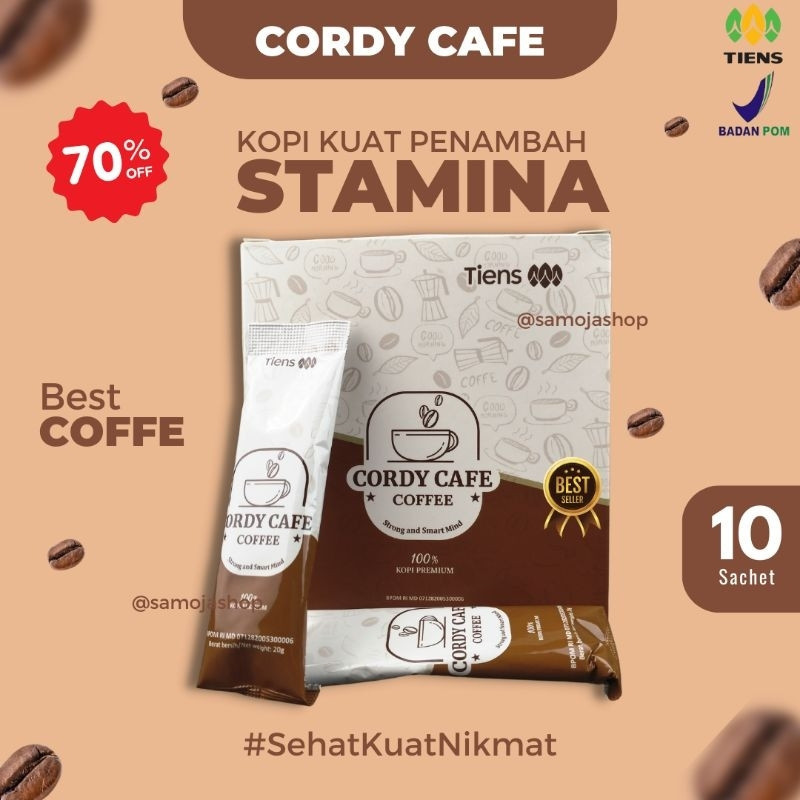 

KOPI TIENS Cordy Cafe Black Coffe Stamina Pria Kuat Alami - Kopi Hitam Stamina Pria dan Wanita - Cordyseps Kopi Hitam