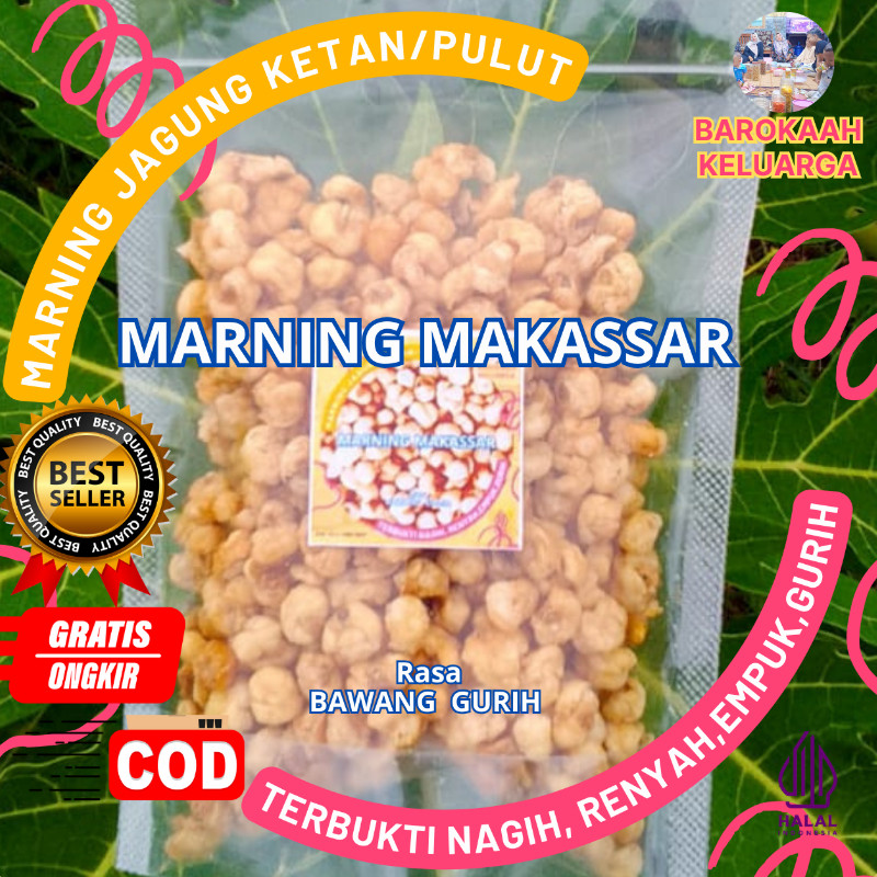

MarnIng Sultan super EMPUK RENYAH jagung ketan/jagung putih khas makassar Super duper Premium Cocok buat camilan di perjalanan dan pantas buat Hidangan Tamu harga PALING SPESIAL dan aseli dari jagung ketan