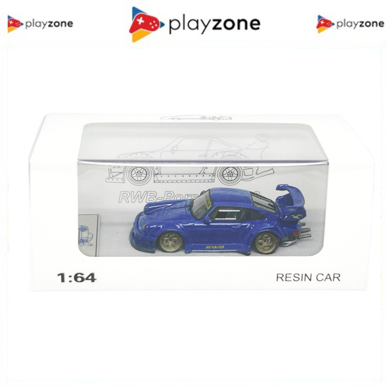 Qidian 64 Porsche RWB 930 Resin Blue Metalic