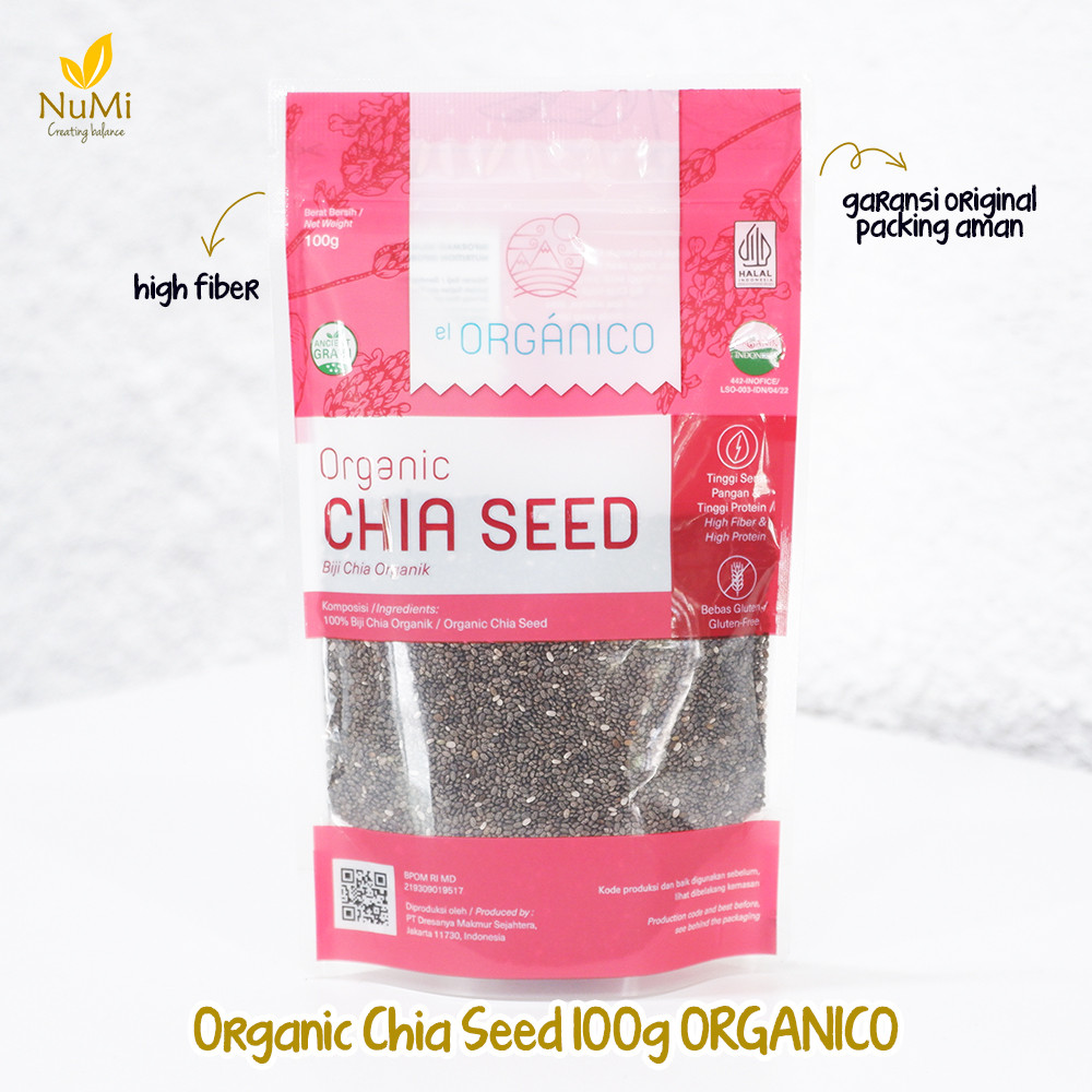 

100G Black Chia Seeds Organic - El Organico