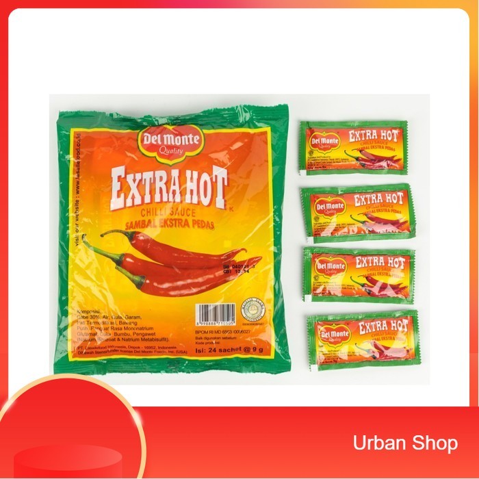 

Delmonte Saus Tomat Ketchup Sachet Saos Sambal Extra Hot Chili Sauce Saset - XTRA HOT SACHET .