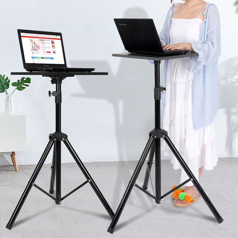 

1.2M Portable Laptop Stand Floor Folding Computer Desk Adjustable Height Stable Tripod Household Office Outdoor Supplies