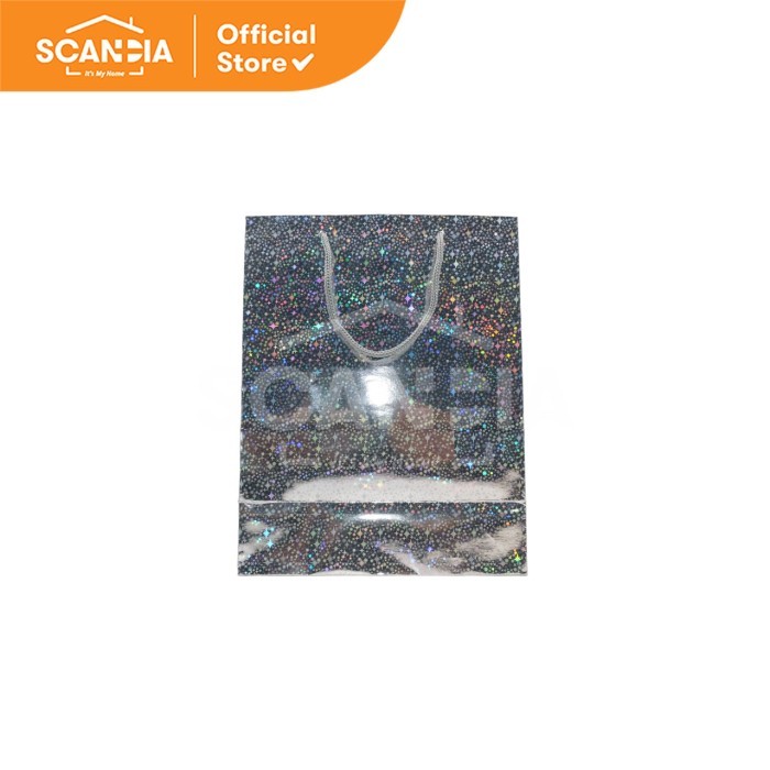

SCANDIA Tas Hadiah Gift Bag 18X23cm Medium Holo Silver (SC0002)