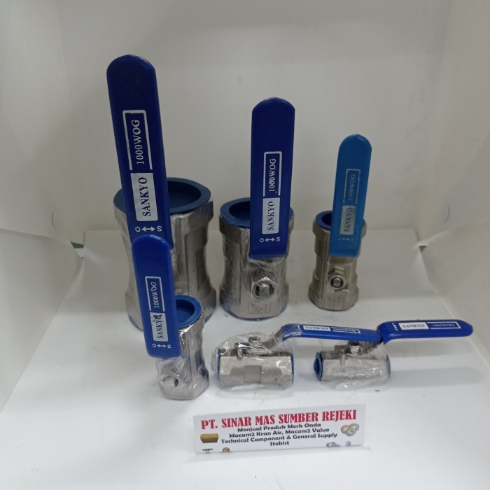 BALL VALVE SANKYO STAINLESS SS 316 2.5 INCH SMTA