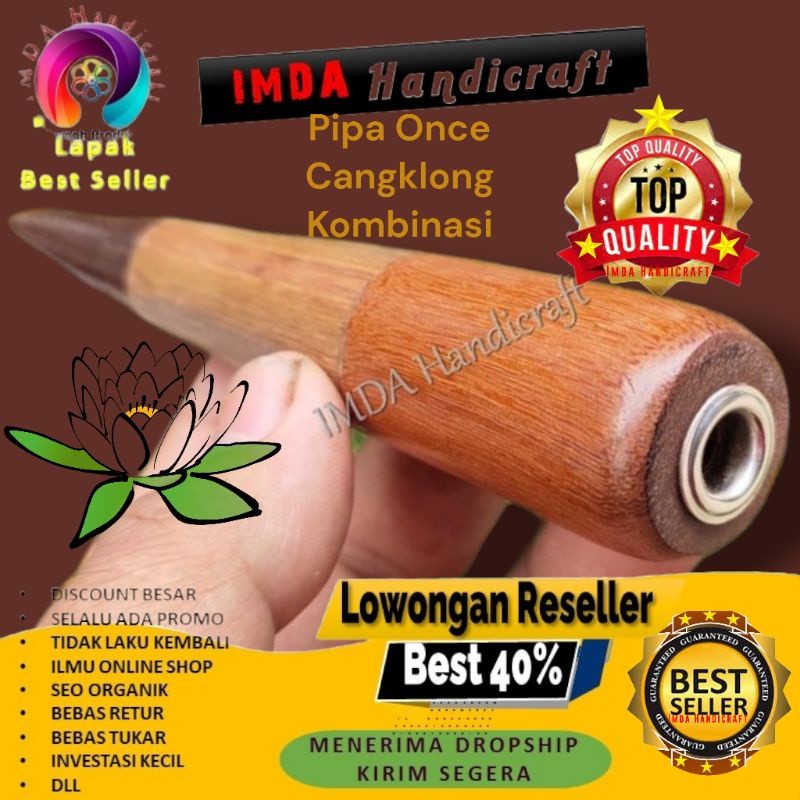 IMDAHANDICRAFT SEDOTAN Once Cangklong Kombinasi 3 Tiga KAYU ULIN BIDARA GALIH ASEM - kode POCK3K05