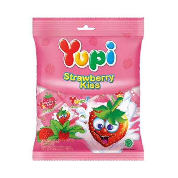 

PERMEN YUPI STRAWBERRY KISS 1 PAK 120gr 120 gr - Stroberi Pink Dus Pcs Sachet Merah Hati Grosir