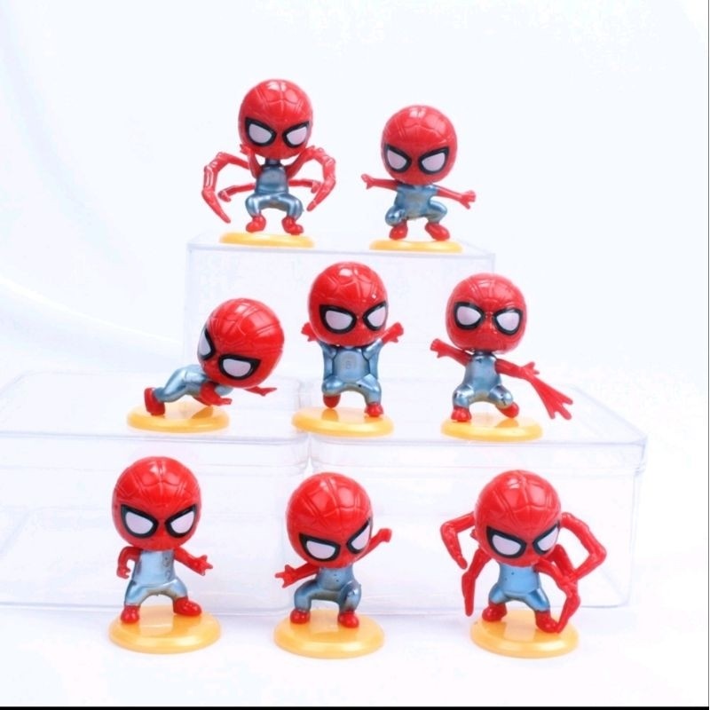 Topper Spiderman, Mainan Boneka Spiderman, Figure Spiderman, Marvel