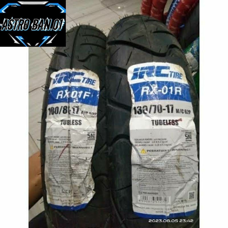 BAN DEPAN BELAKANG CBR 150 SECOND UKURAN 100/80 & 130/70 RING 17