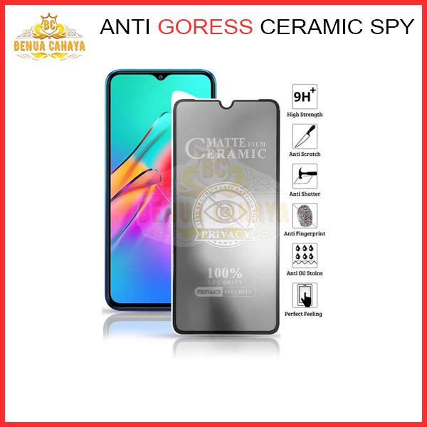 ANTI GORES SPY OPPO RENO 6 5G - CERAMIC MATTE SPY - BC