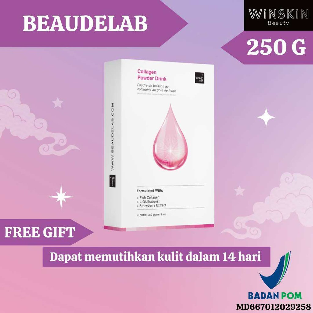 Beaudelab Premium Minuman Kolagen Asli Pemutih Badan Cepat | Beaudelab Premium Collagen Powder Drink