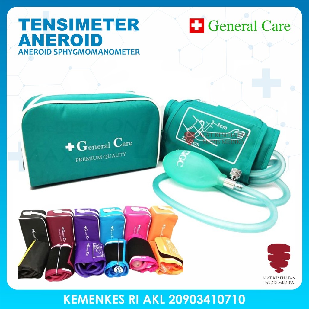 Tensimeter Aneroid Ukur Tekanan Darah Tensi Jarum Manual General Care