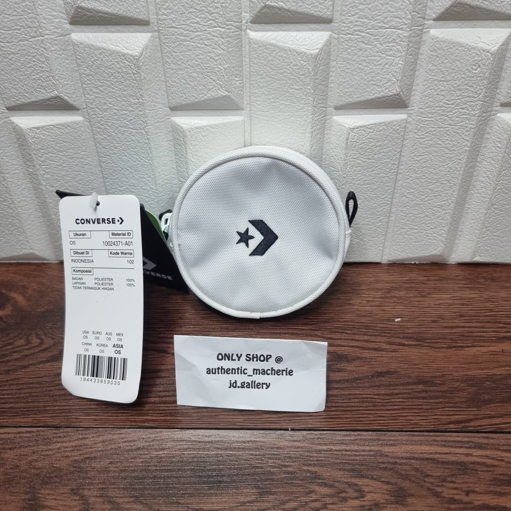 ORIGINAL SALE 70% DOMPET COIN CONVERSE COIN WALLET UNTILITY POUCH 10024371-A01 WHITE