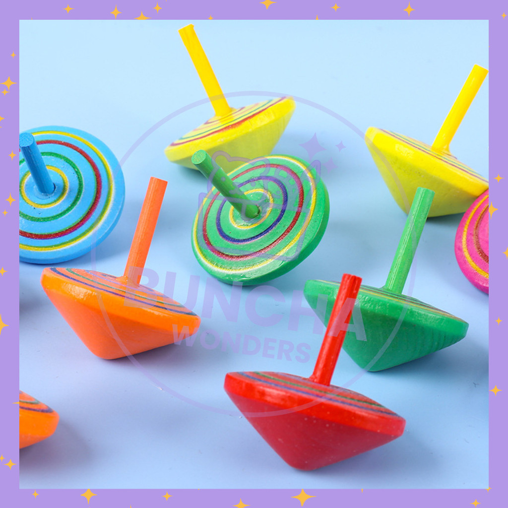 BW COD PROMO - Mainan Gangsing Gasing Spin Top Kayu Squid Game Jadul Toys Murah Viral