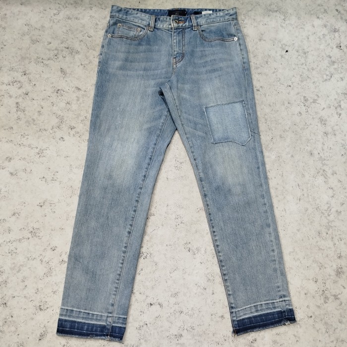 Celana panjang jeans denim fading CUSTOMELLOW