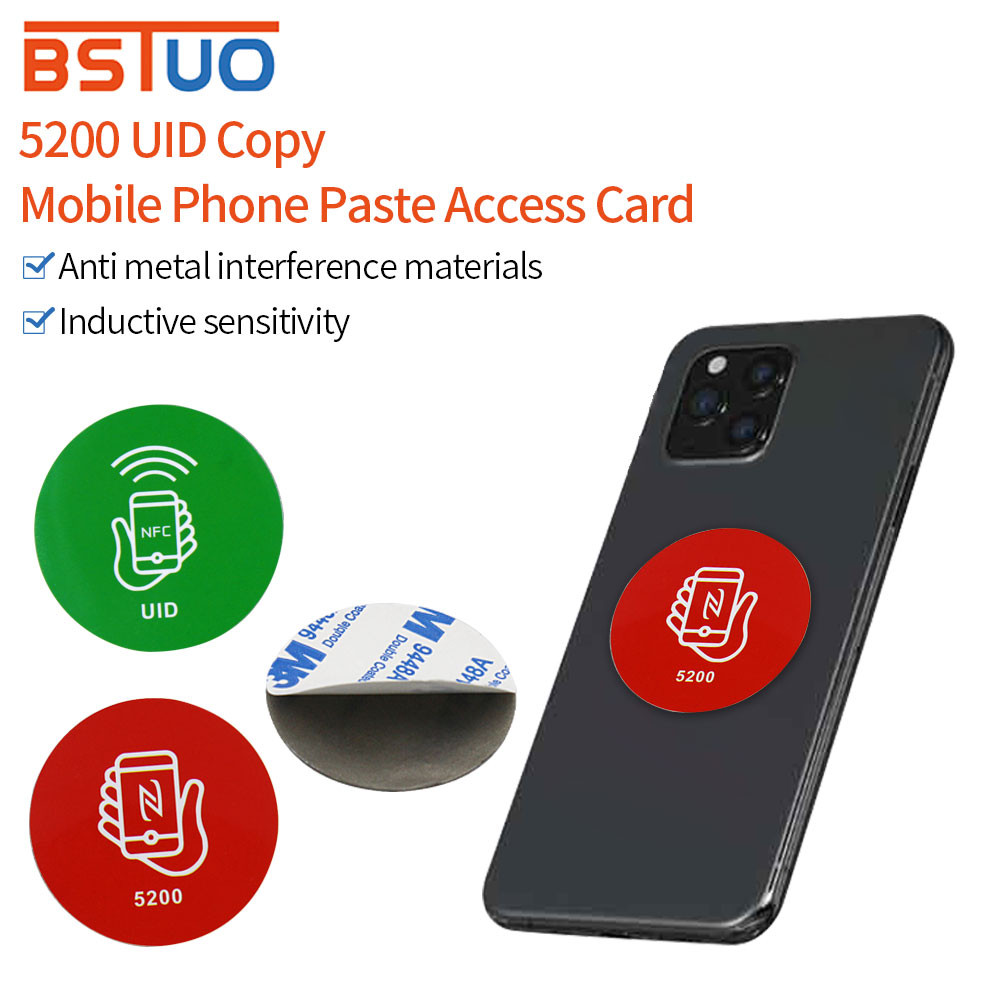 

10pcs/50pcs 125KHz EM5200/13.56MHz UID NFC Sticker Writeable Rewriteable Copy Key Access Control Blank Card For RFID Duplicator