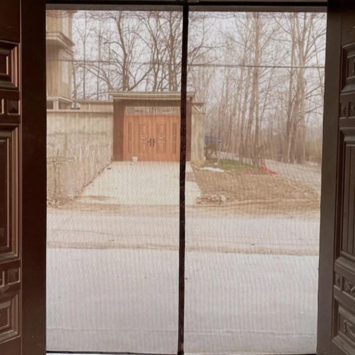 TG JUMBO uk. 200x240 Tirai Pintu Magnet Anti Nyamuk Taiwan Hongxin - Cokelat, 90x210cm