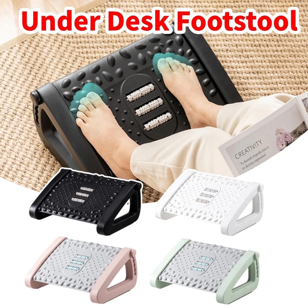 1 pcs Bangku Pijakan Kaki Plastik Platform Pijakan Kaki yang Dapat Disesuaikan dengan Kursi Istiraha
