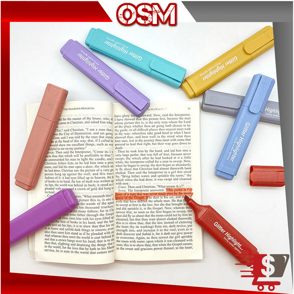 

Online Shopping Mall - S6584 Set Alat Tulis Sekolah Anak / Glowing Highlighter Marker Set / Glitter Highlighter 4 PCS / 4 PCS Stabilo Textliner