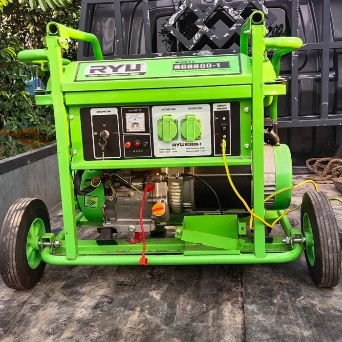 Mesin Genset RYU RG8800-1 Output 7500 Watt Mustika Jaya Bekasi