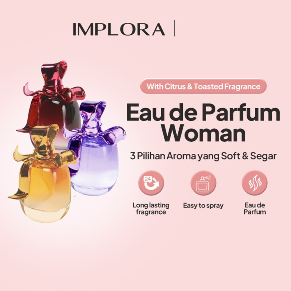 BELIA  IMPLORA Eau De Parfum Woman 100 ml | Parfum Wanita | Long Lasting Fragrance