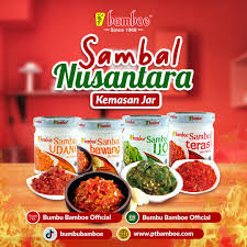 

Sambal Bamboe JAR Toples Kaca Terasi, Udang, Bawang