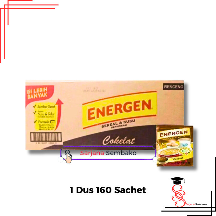 

Energen Coklat Sereal Instant - 1 Dus 160 Sachet