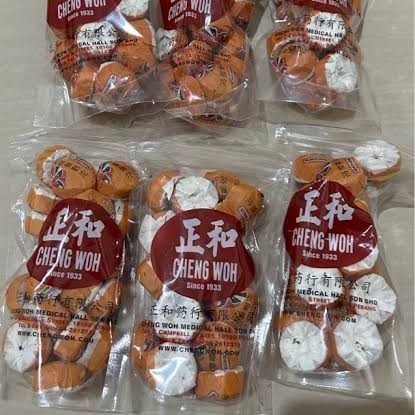 

Cheng woh Teh Pu Er orange citrus Peel Black tea from Penang