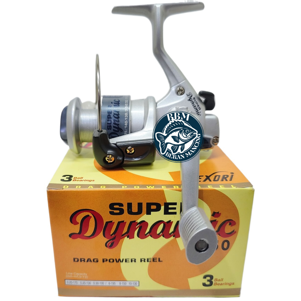Reel Pancing Exori Super Dynamic 750 - 2000 (3 Bearing) Drag Power Murah