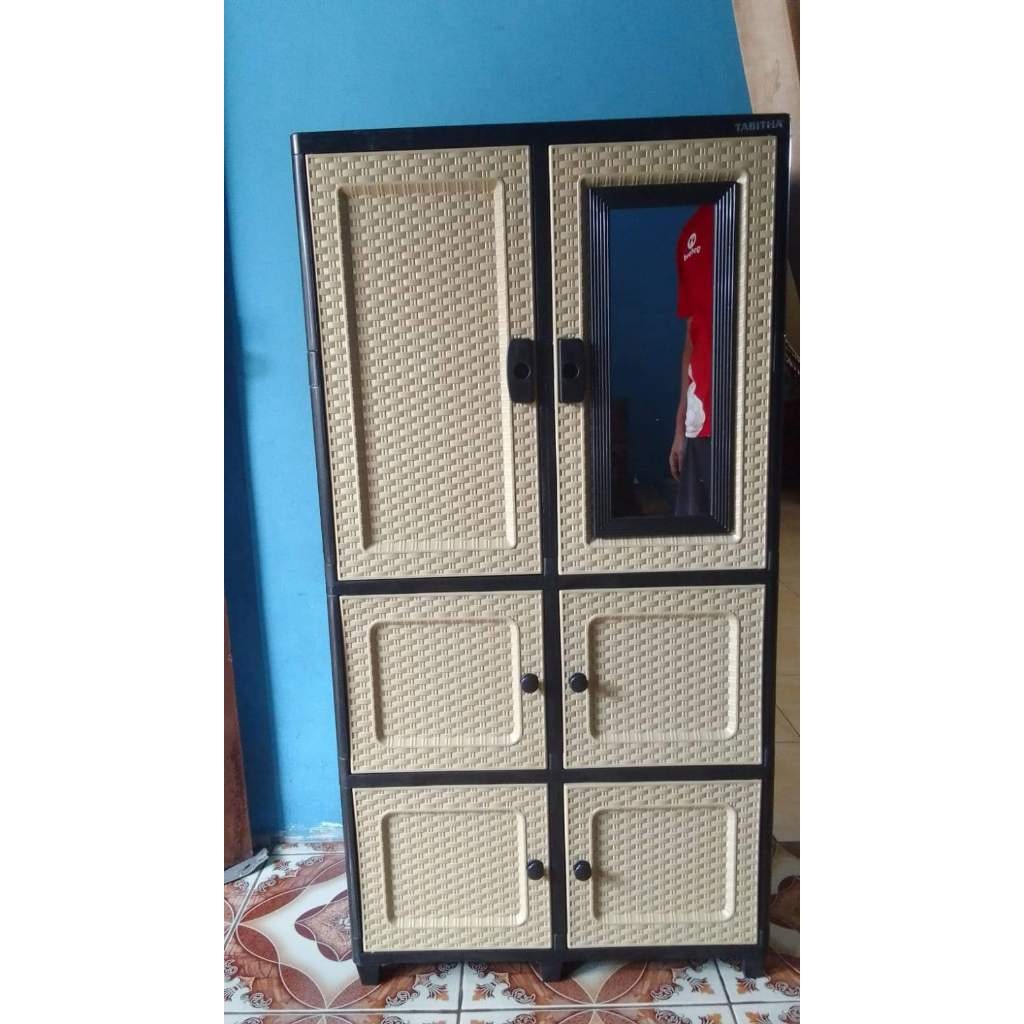 SHAFFSHOP Lemari Plastik Clicks T2 Susun 4 PS Rak Serbaguna Tabita