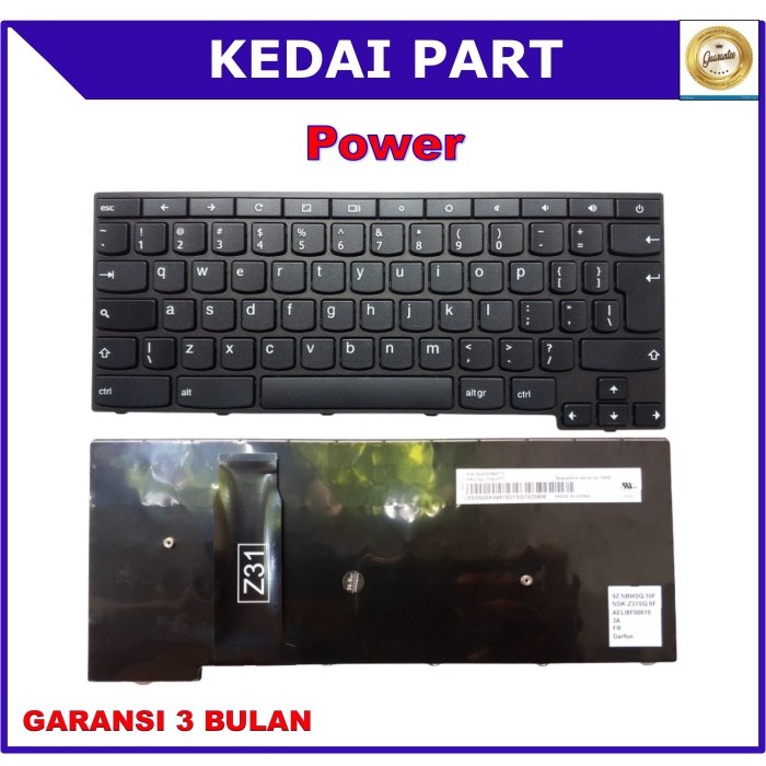 Keyboard Lenovo Thinkpad Chromebook Yoga 11e UI Power Big Enter - 11E Power