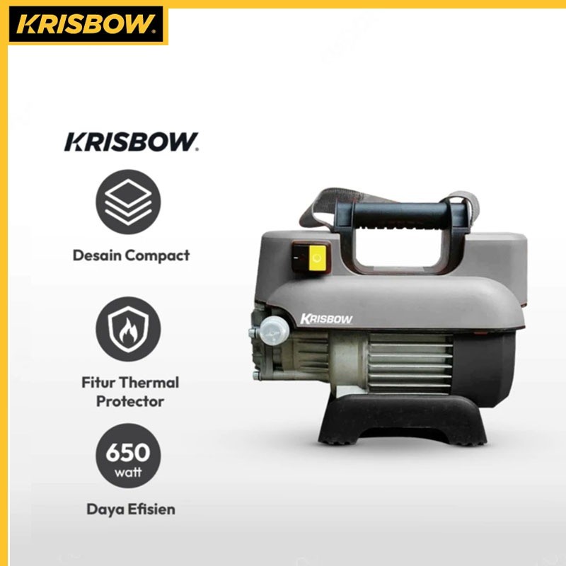 SHAFFSHOP High Pressure Krisbow Cleaner Php-35e Mesin Cuci AC Portable Jet Cleaner Mesin Cuci Motor 
