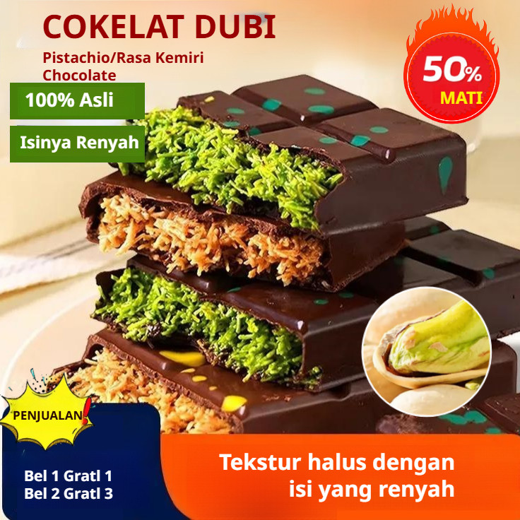 

⚡Pengiriman Cepat 24 Jam⚡Cokelat Pistachio Dubai/Dubai cokelat Batangan Cokelat Halal dengan Kulit Krispi dan Pistachio Cokelat Belgia Berkualitas Tinggi
