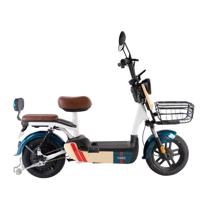 Sepeda Listrik Electric Bike ION THREE - Blue Cream