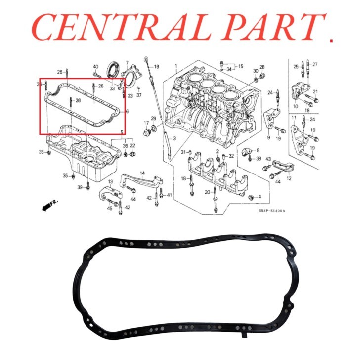 paking carter mobil honda civic ferio tahun 1996 1997 1998 1999 2000 berkualitas
