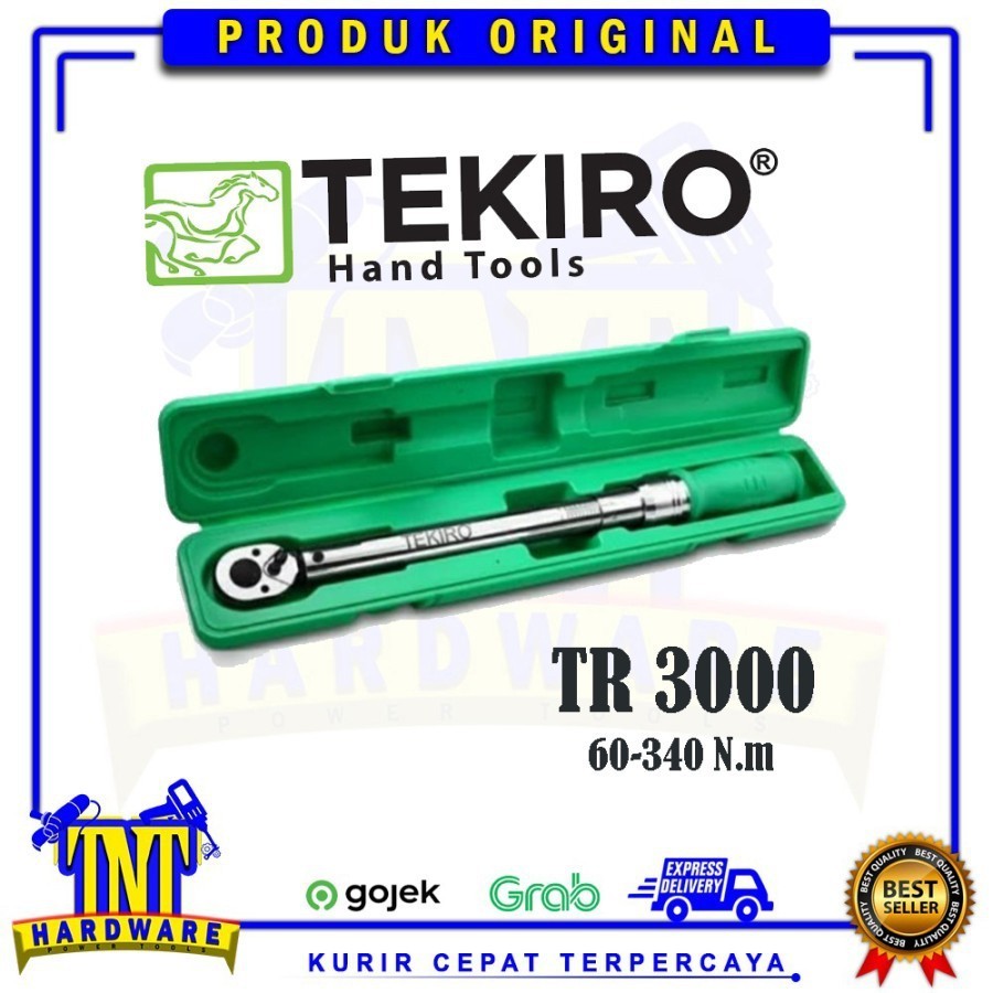 TEKIRO KUNCI TORSI TR3000 Kunci Torsi Kunci Momen 60-340Nm 1/2"Dr