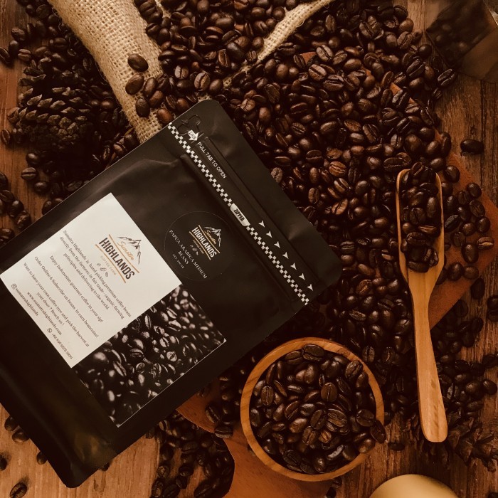 

KOPI BIJI PAPUA ARABICA MEDIUM ROASTED COFFEE BEANS 500 GR