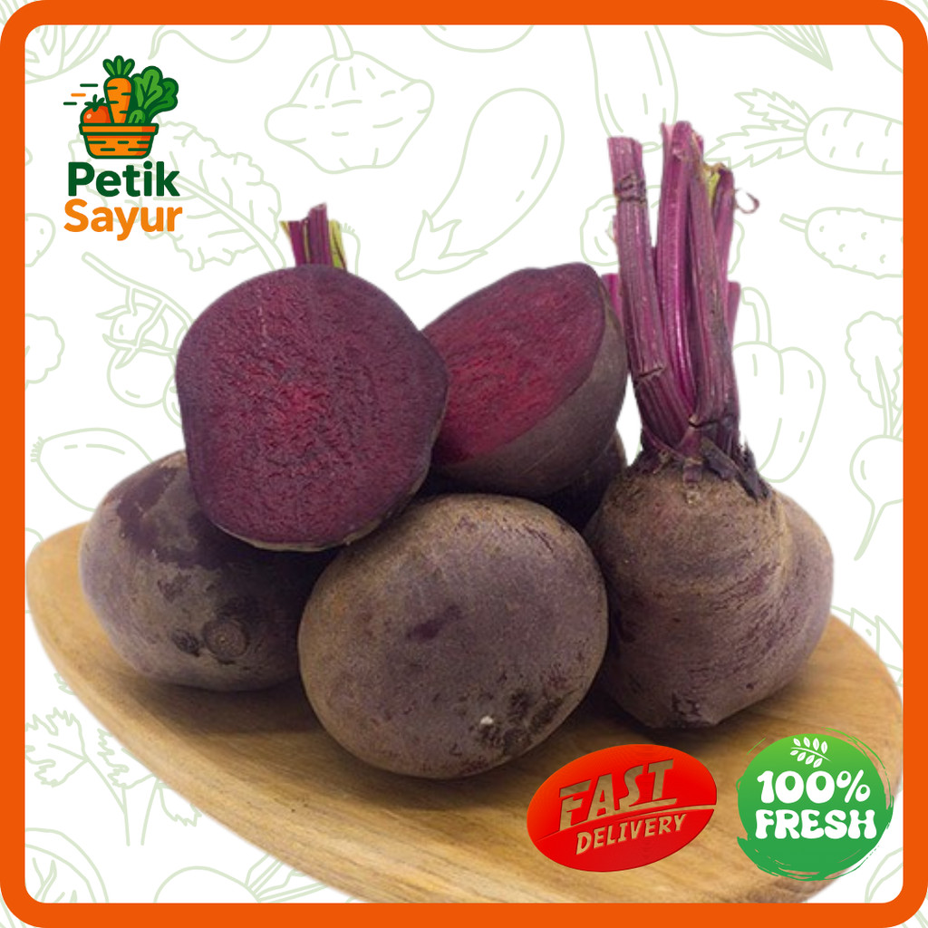 

Beetroot Konvensional 500 gram PetikSayur
