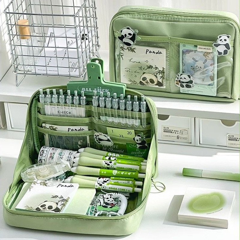 

TERBARU Anak 12 Layer Tas Tempat Pensil Case Pouch Transparan Kapasitas Besar Stationery Kantor