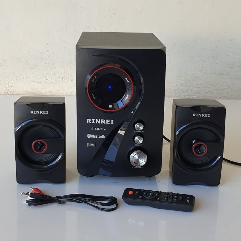 Speaker Bluetooth Rinrei SR878E SR878N FM Radio ( 2 Model )