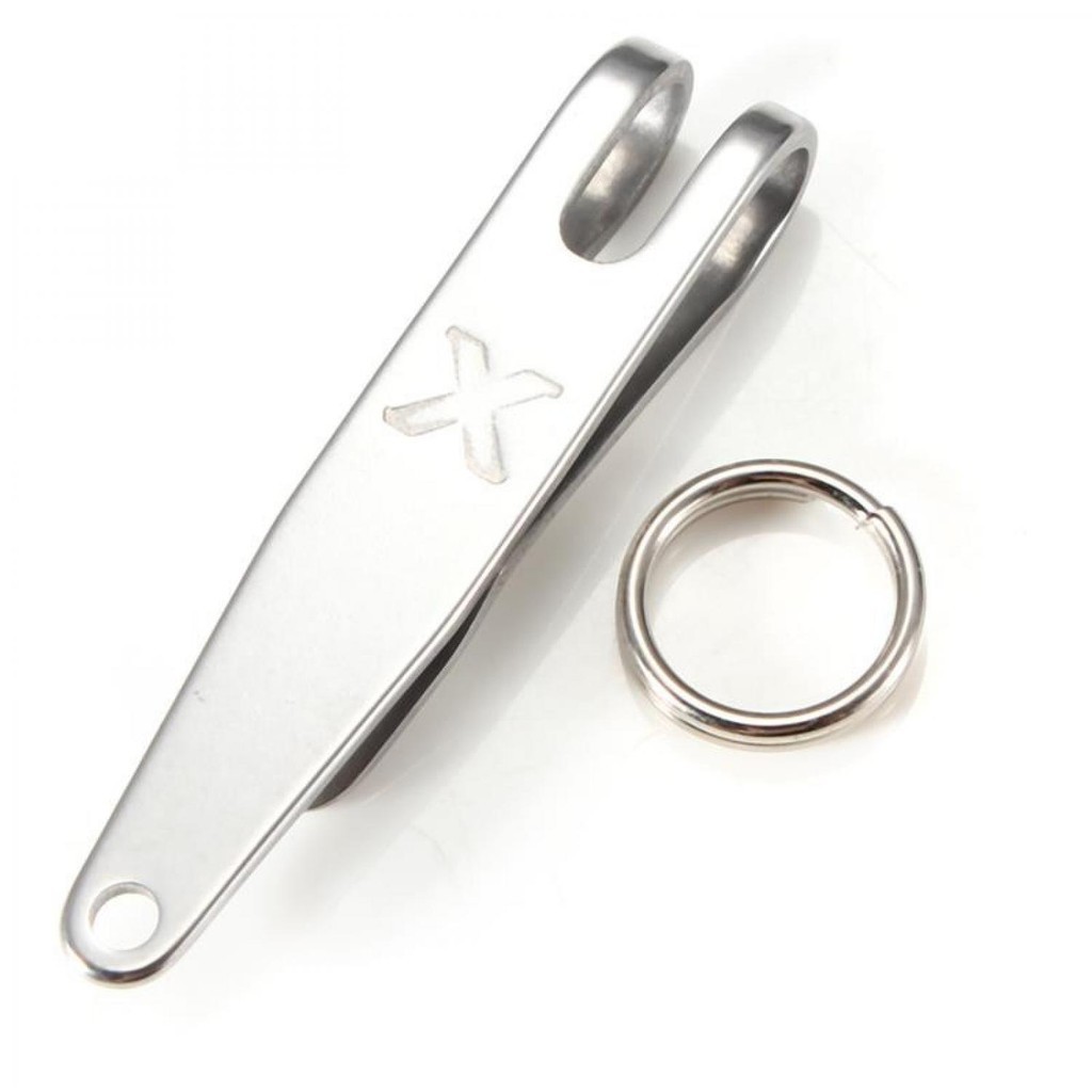 

ALSHASTR UFO Expand Suspension Clip Multifungsi Stainless Steel with Key Ring - A261B