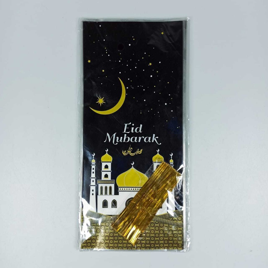 

ALSHASTR CYZIWEI Kantong Plastik Bingkisan Kado Eid Mubarak Gift Bag 50 PCS - CZ-5