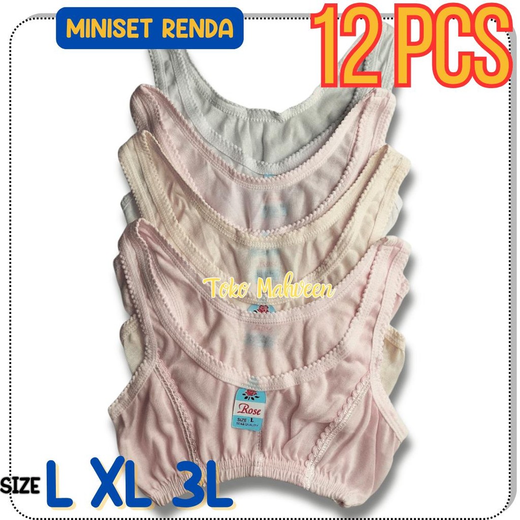 12 PCS BH Miniset Blus Anak SMP SMA Remaja Dewasa Murah Fashion GROSIR