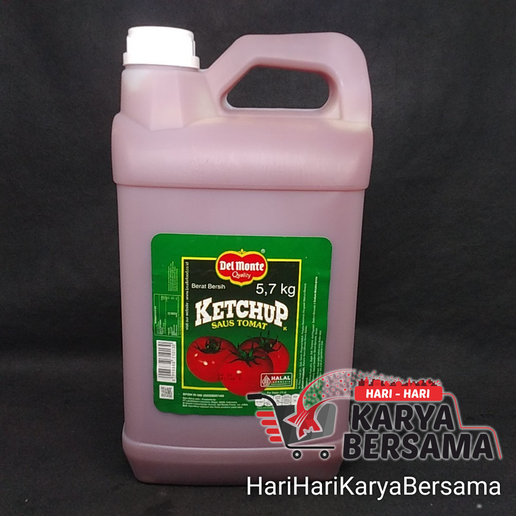 

BAHAN MASAK SAUS TOMAT DEL MONTE KETCHUP JERIGEN 5.7KG