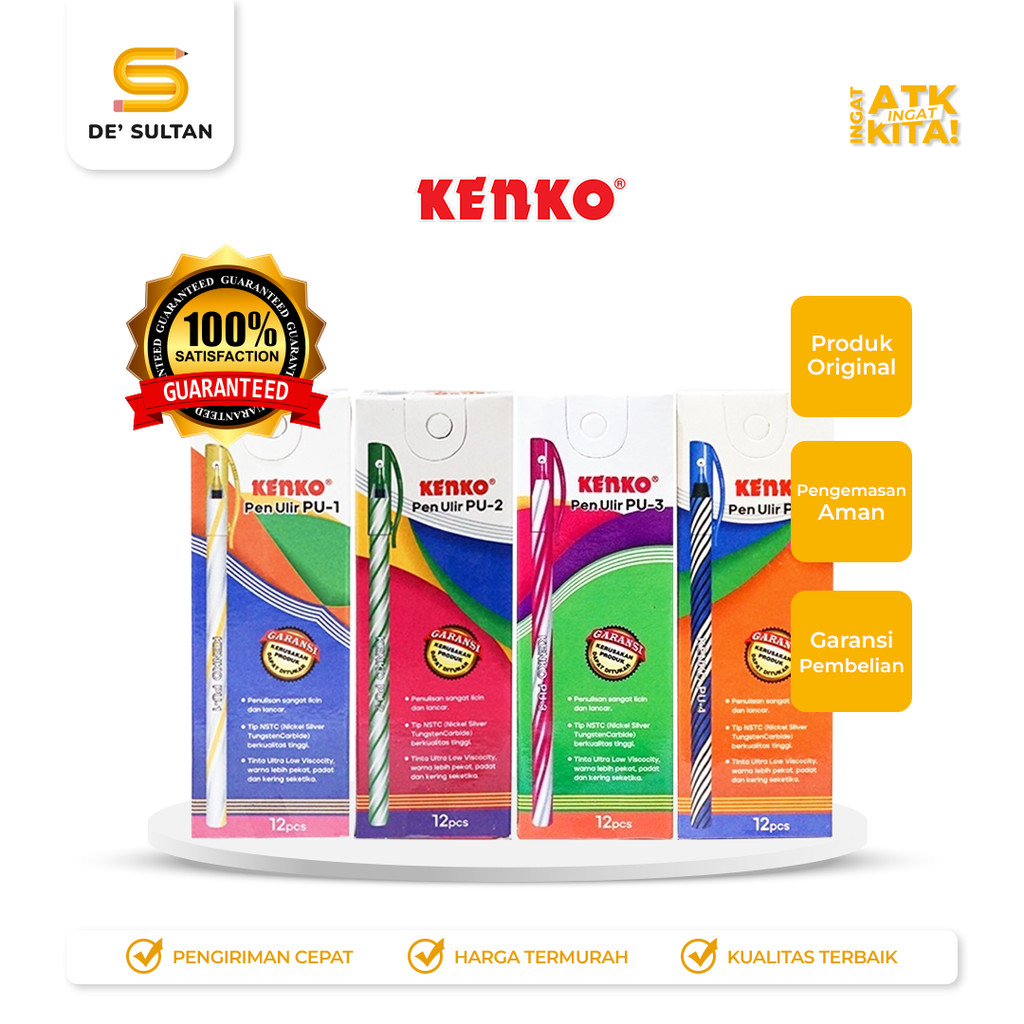 

KENKO PEN ULIR PU-1,2,3,4 (1LSN/ 12PCS)