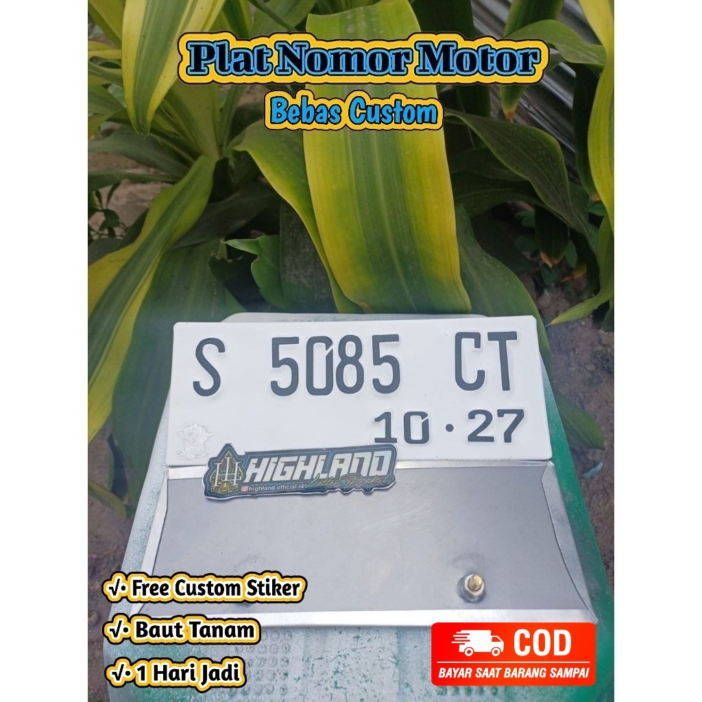 Buat Plat Nomor Motor Font Terbaru