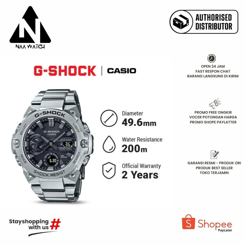[READY INSTANT] G-Shock Jam Tangan GST-B400D-1ADR