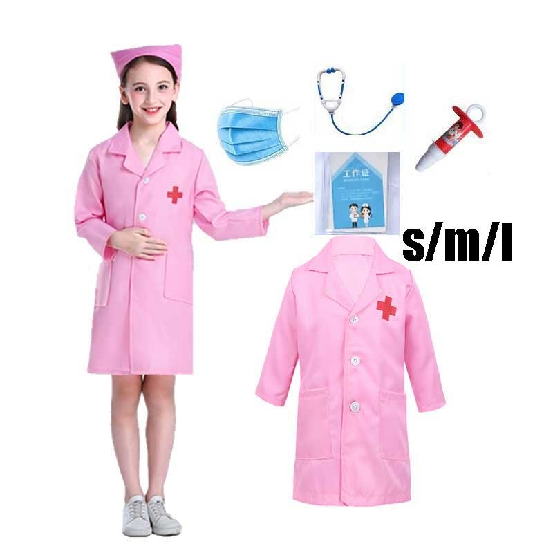 Mainan Baju Dokter Kecil Anak Perempuan Dan Stetoskop