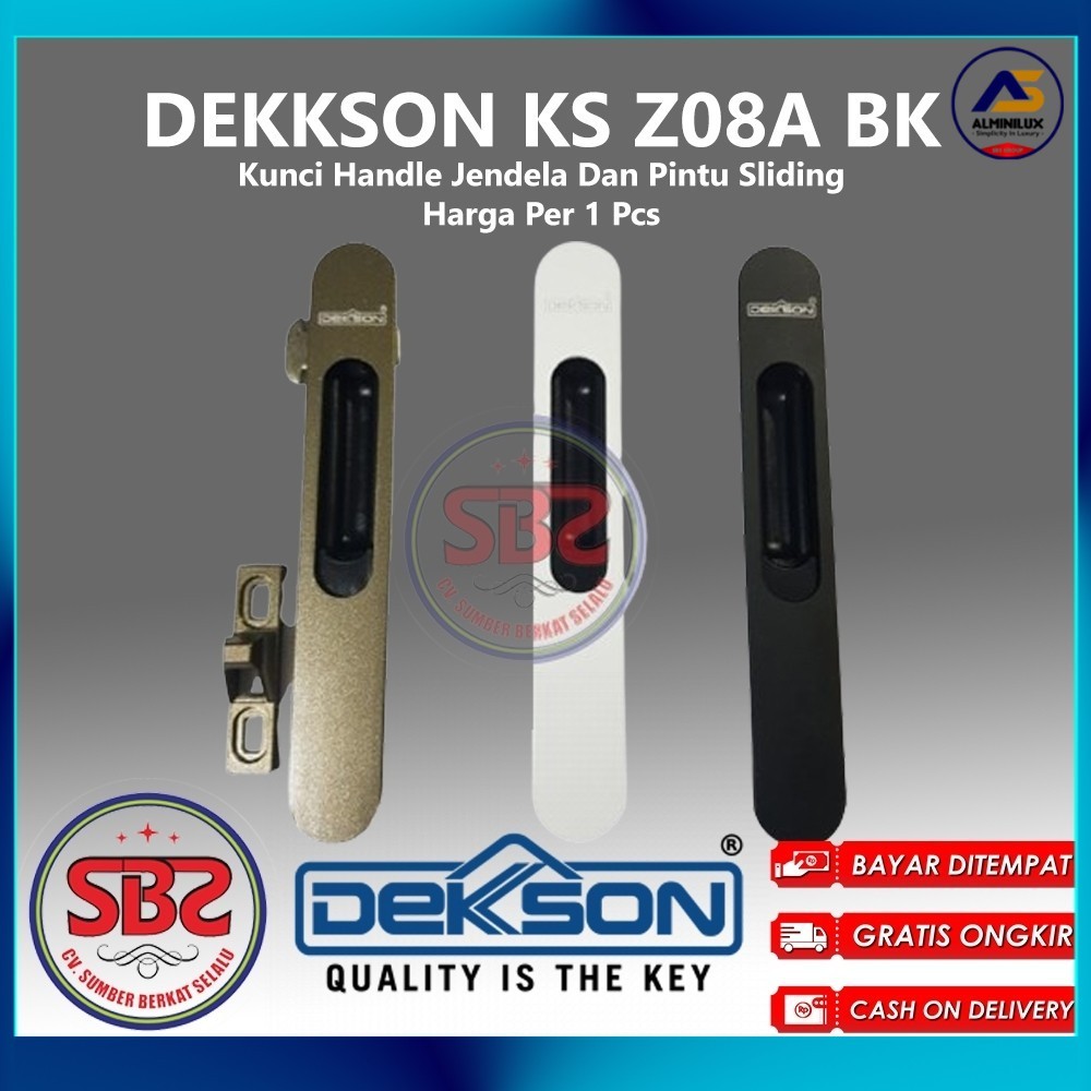 DEKSON Kunci Handle Jendela Dan Pintu Sliding Dekkson KS Z08A BK